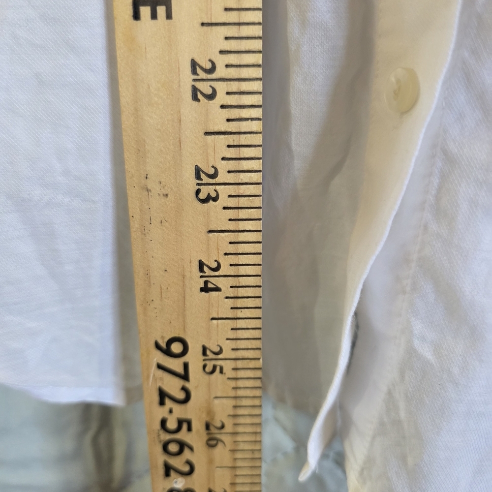 Ann Taylor White Sleeveless Button-Up Blouse Sz 10 - Picture 11 of 11